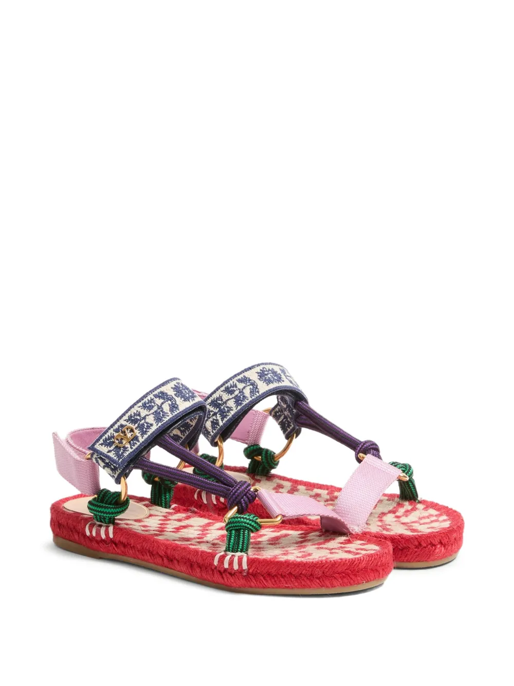 Valentino Garavani 20 mm Lake Powell sandalen met borduurwerk - Rood