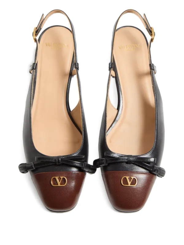 Valentino Garavani 25mm Valet Du Roi Slingback Ballet Flats