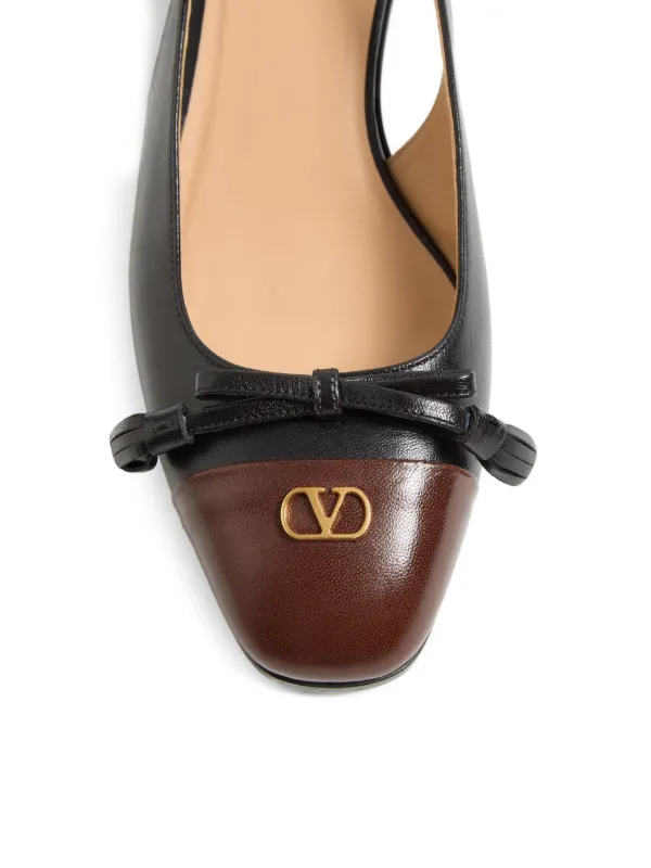 Valentino Garavani 25mm Valet Du Roi Slingback Ballet Flats