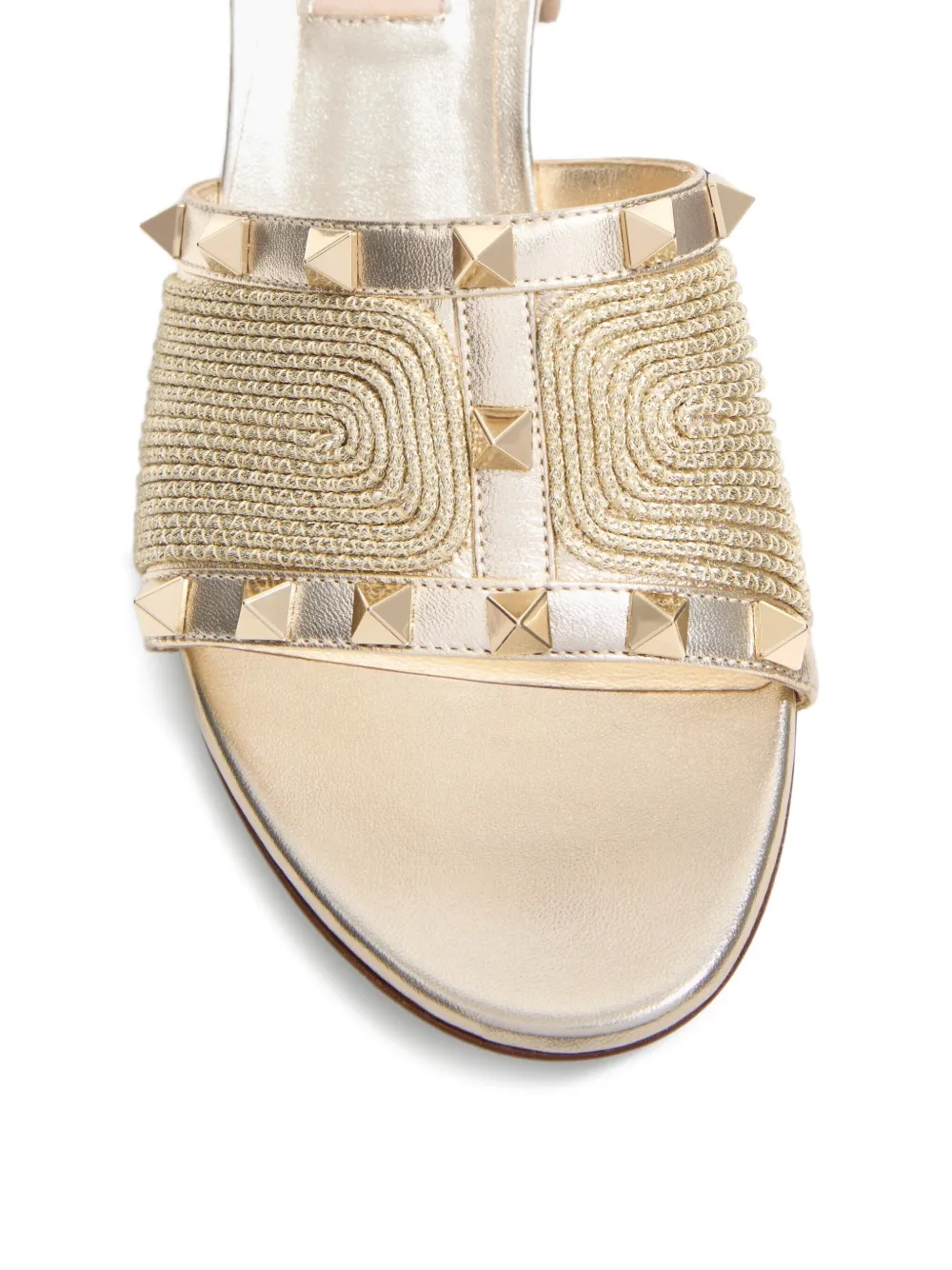 Valentino Garavani 60mm Rockstud sandals Gold