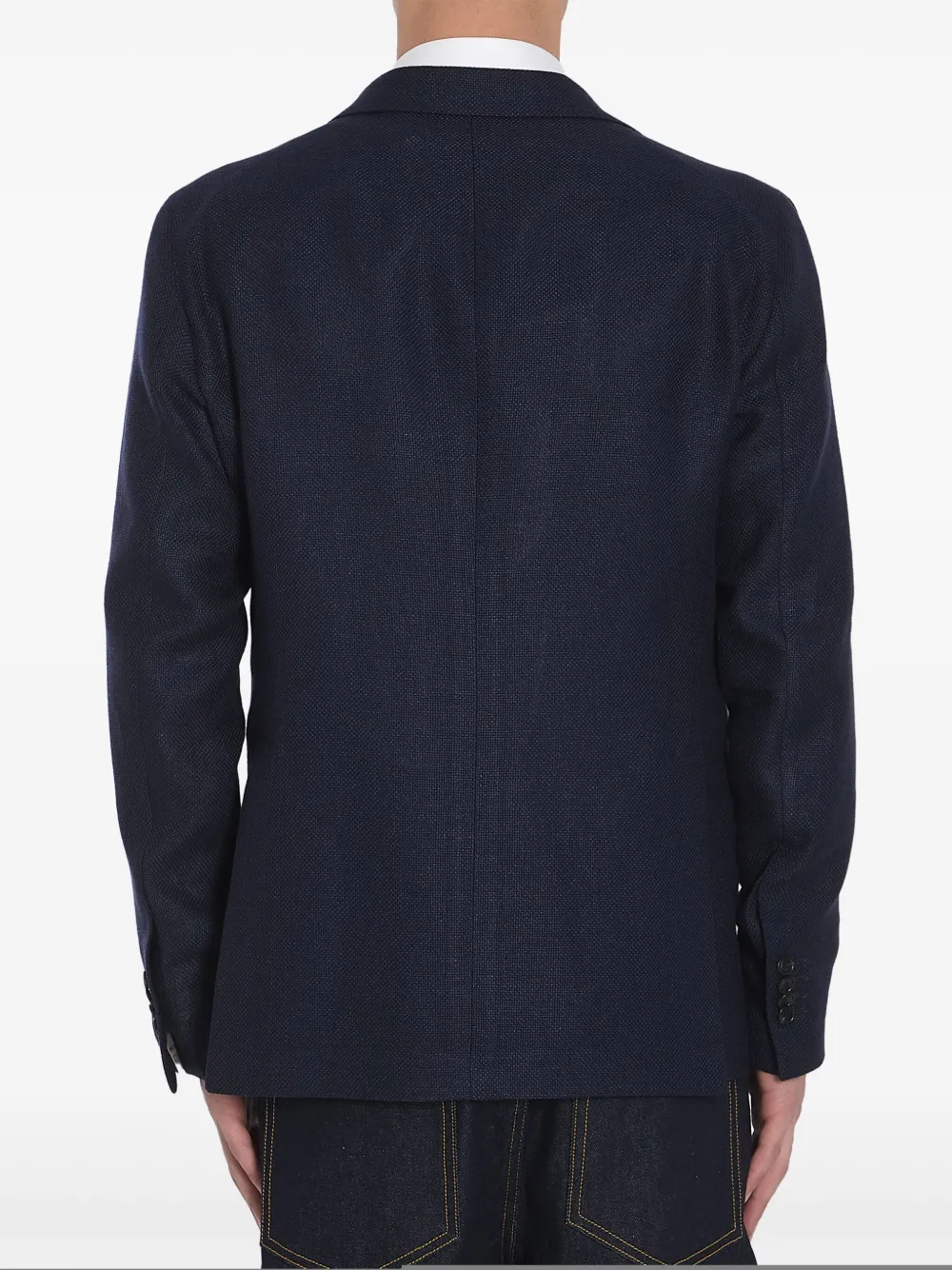 Shop Tagliatore Single-breasted Blazer In Blue