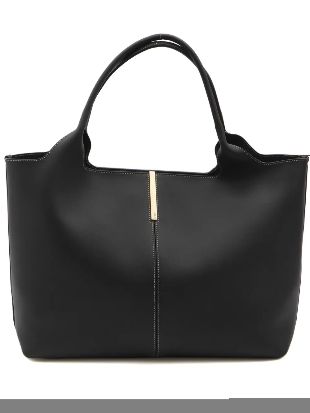 Tod's Leather Tote Bag In Black