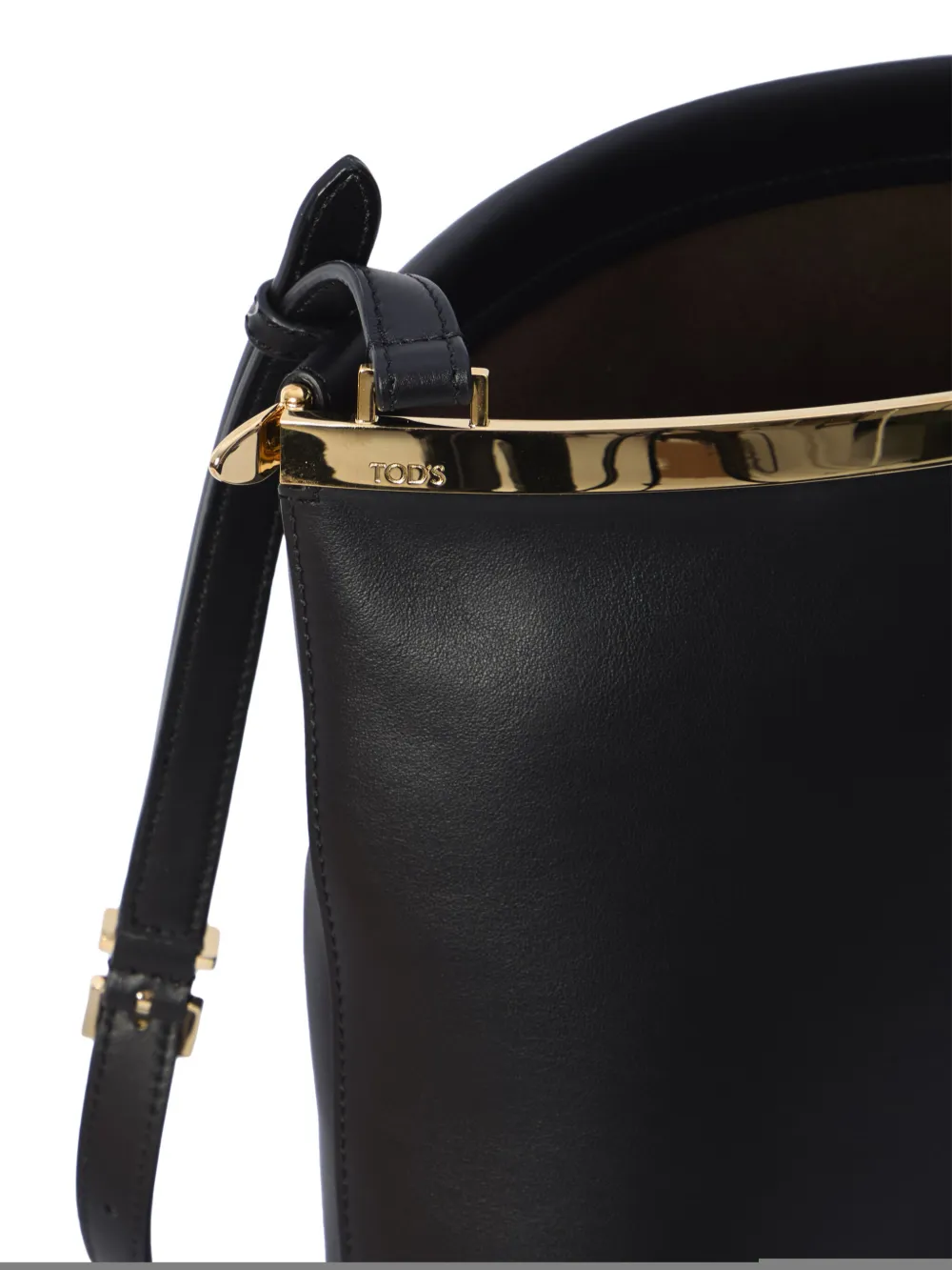 Tod's Leren bucket-tas Zwart