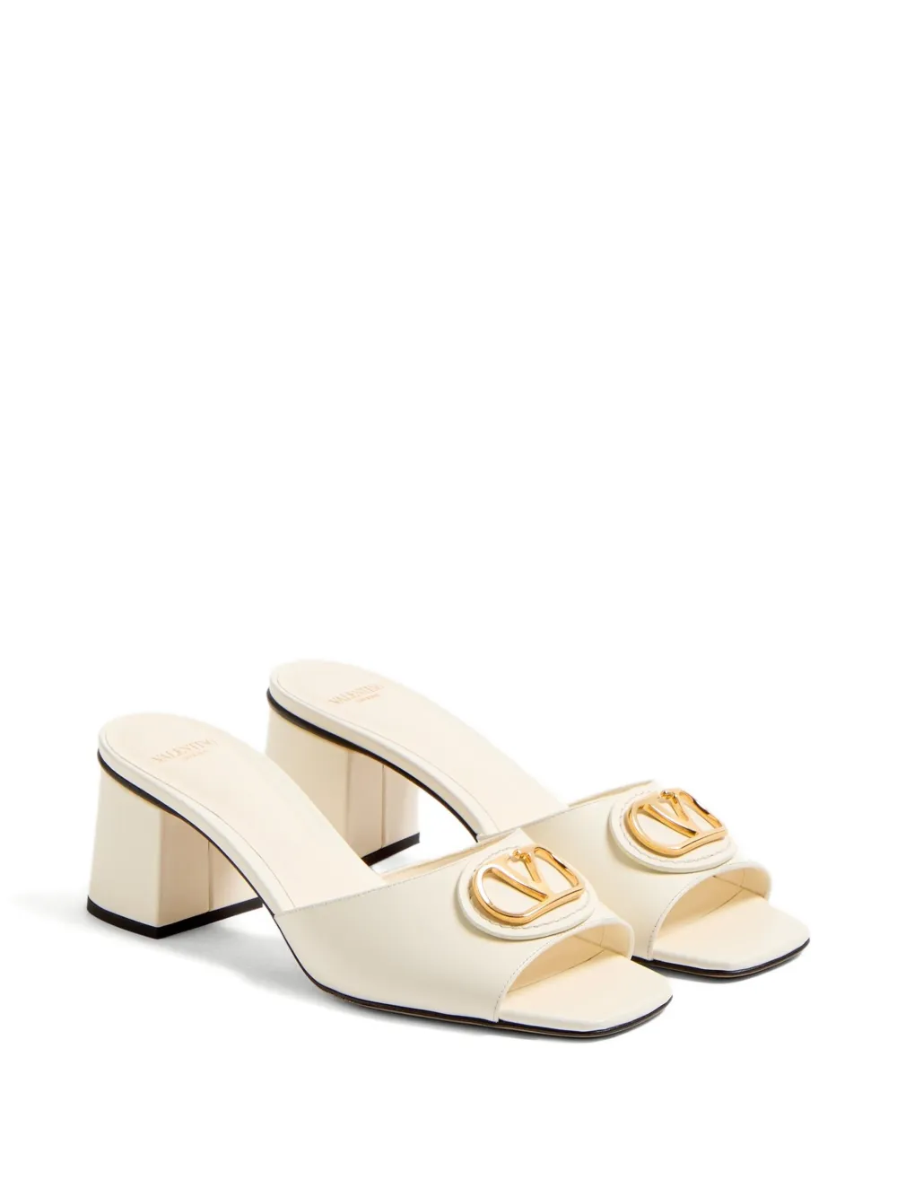 Valentino Garavani 60mm VLogo Signature sandals White