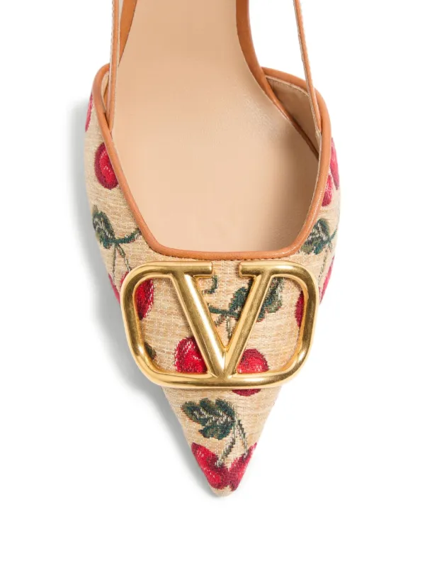 Valentino Garavani 80mm VLogo Signature Cherryfic-print