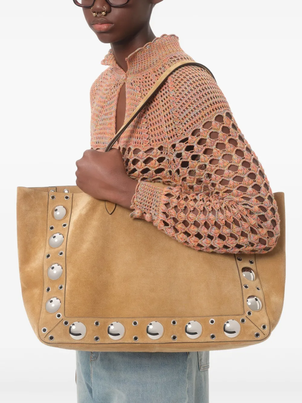 Valentino Garavani Grote Nellcôte shopper Beige
