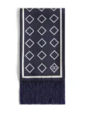 Valentino Garavani Opticool fringed bandeau scarf - Blue