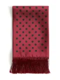 Valentino Garavani Plusdepois fringed bandeau scarf - Red