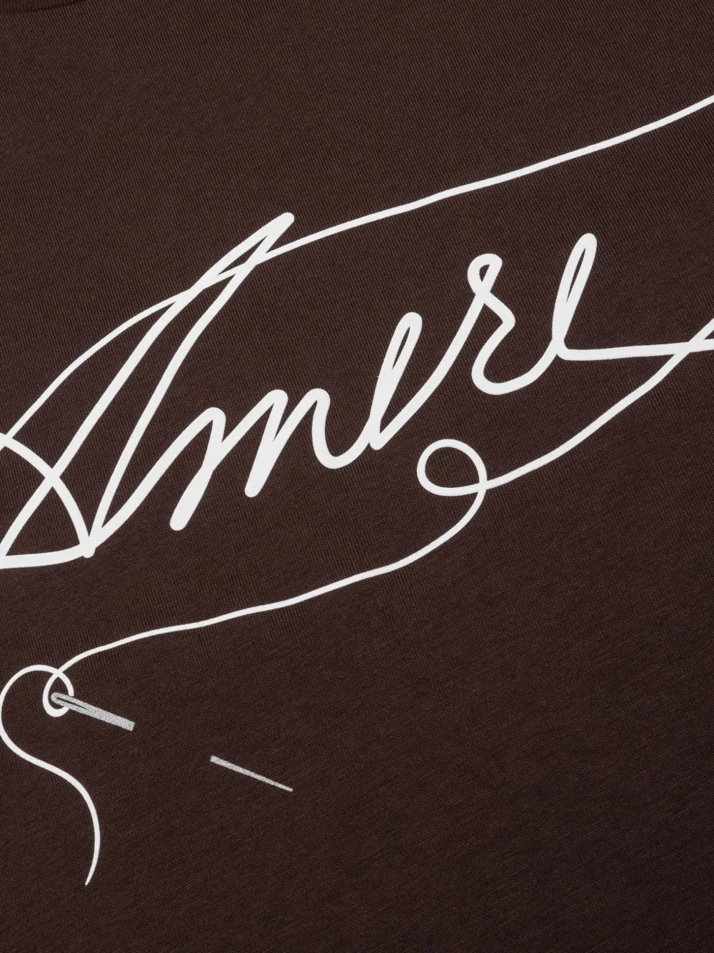 AMIRI script-logo T-shirt Bruin