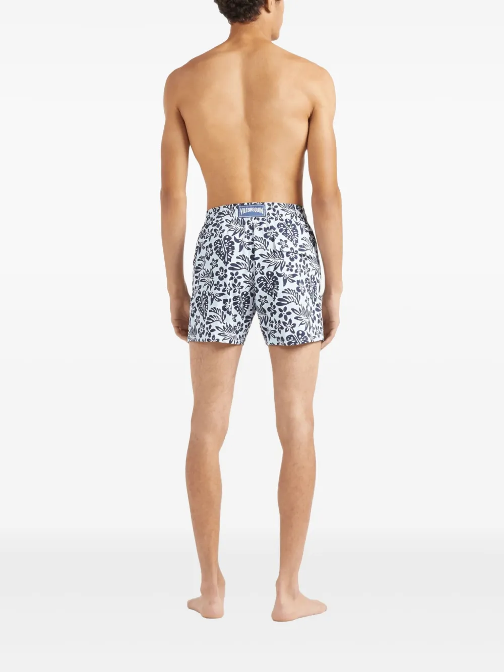 Vilebrequin Zwembroek met bloemenprint Blauw