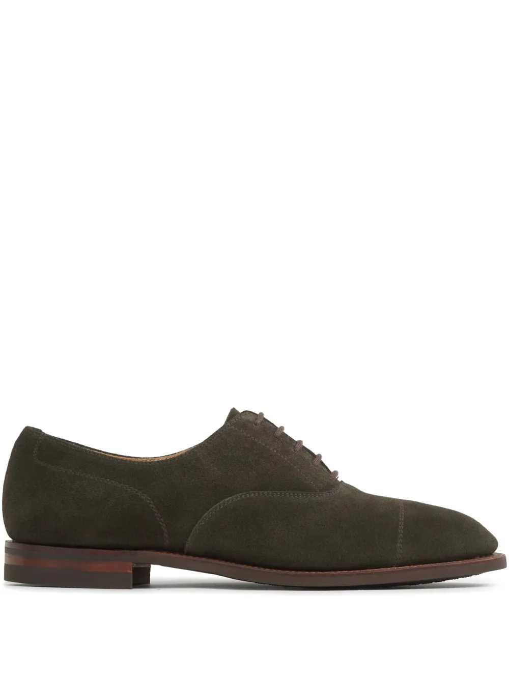 Crockett & Jones chaussures oxford en daim - Vert