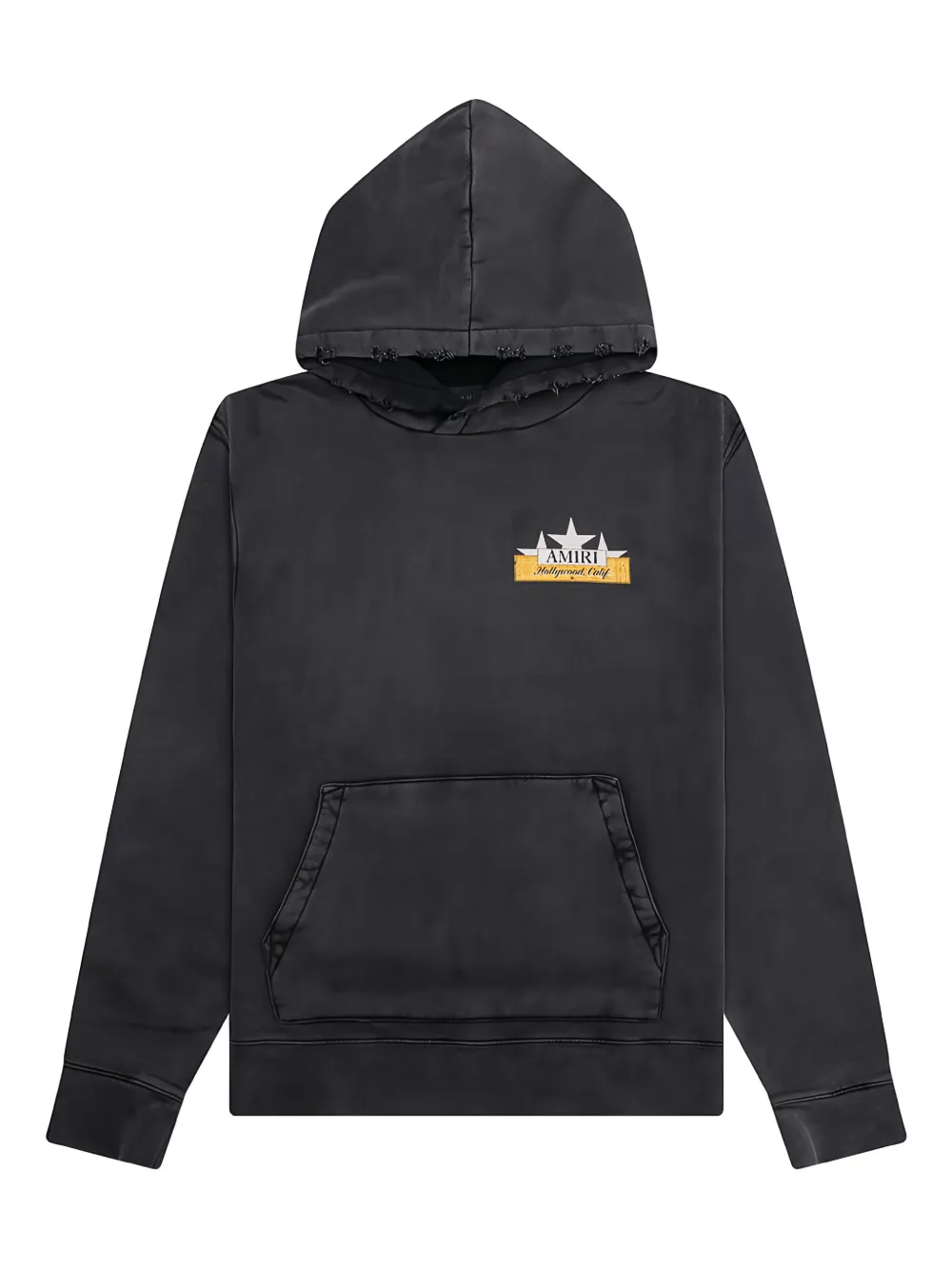 AMIRI Hoodie verfraaid met stras en sterrenprint Zwart