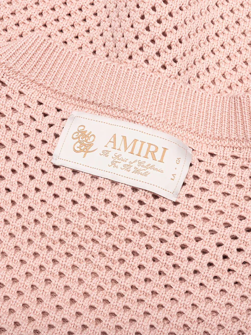 AMIRI Opengebreide trui Roze