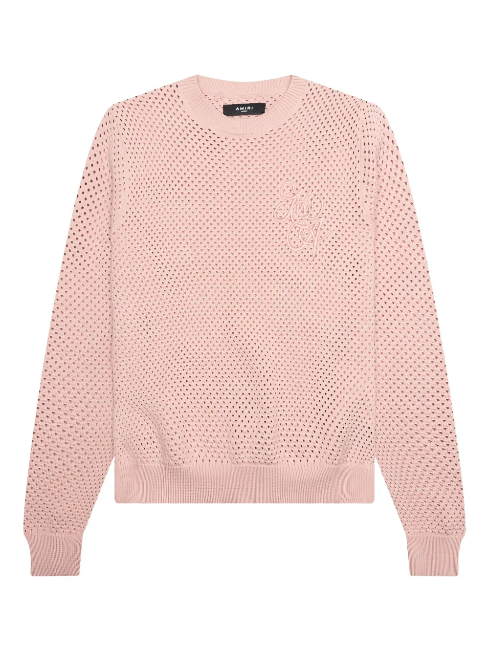 AMIRI Opengebreide trui Roze