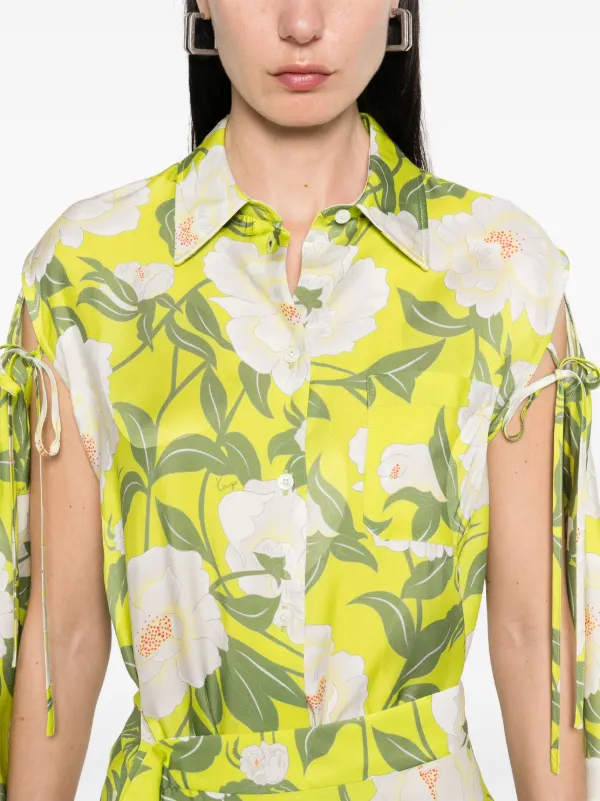 Kenzo 'Kenzo Peonies' Shirt | Green | FARFETCH
