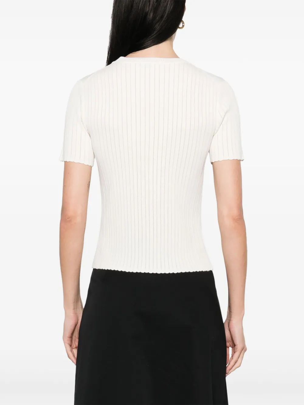 Kenzo T-shirt met diamantvormig patroon Wit