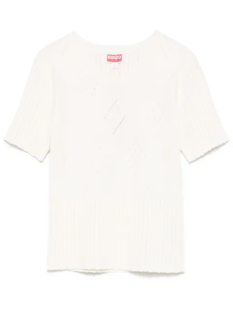 Kenzo Camiseta com padronagem geométrica