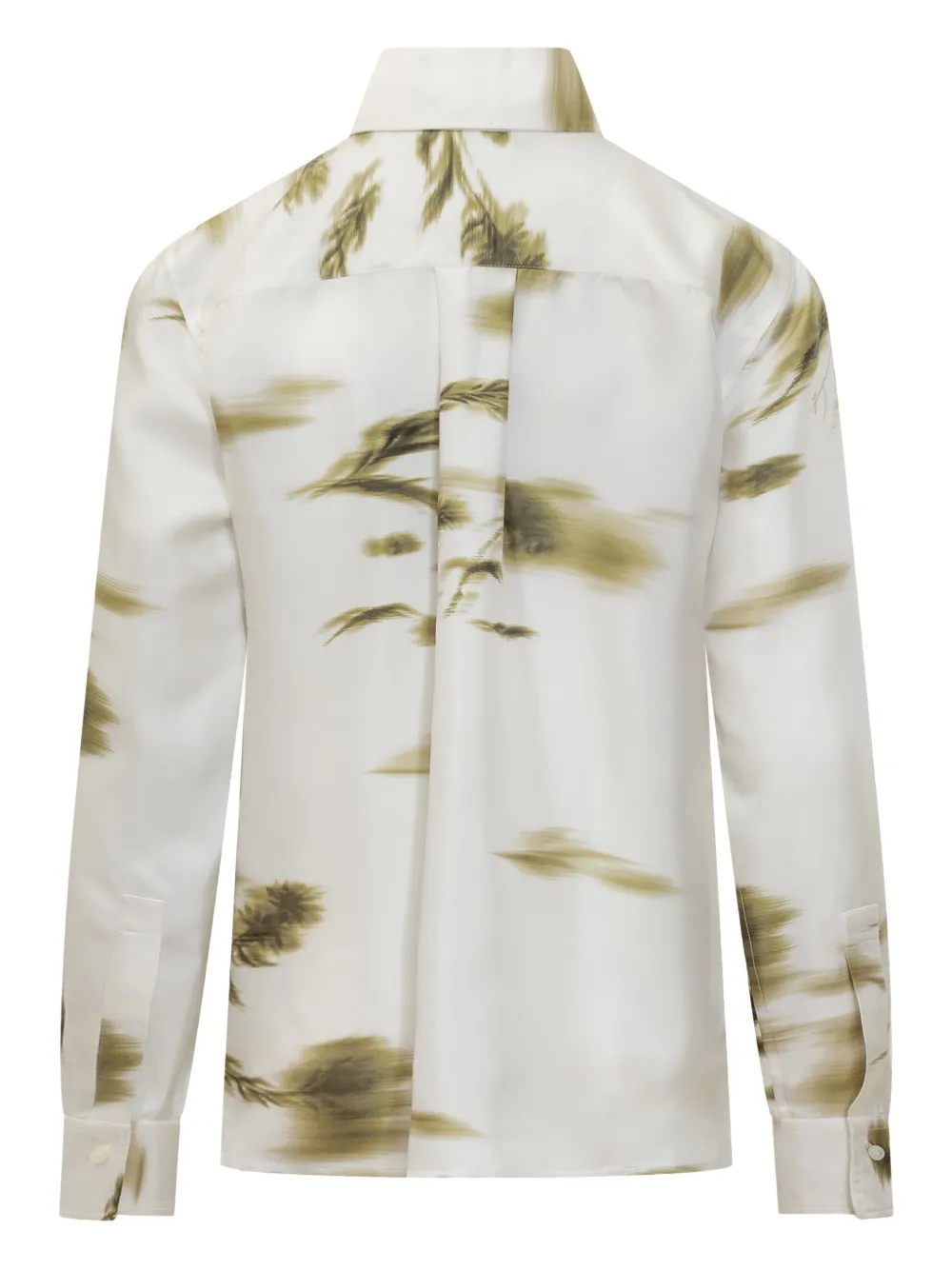 Ferragamo blossom-print long-sleeve shirt - Wit