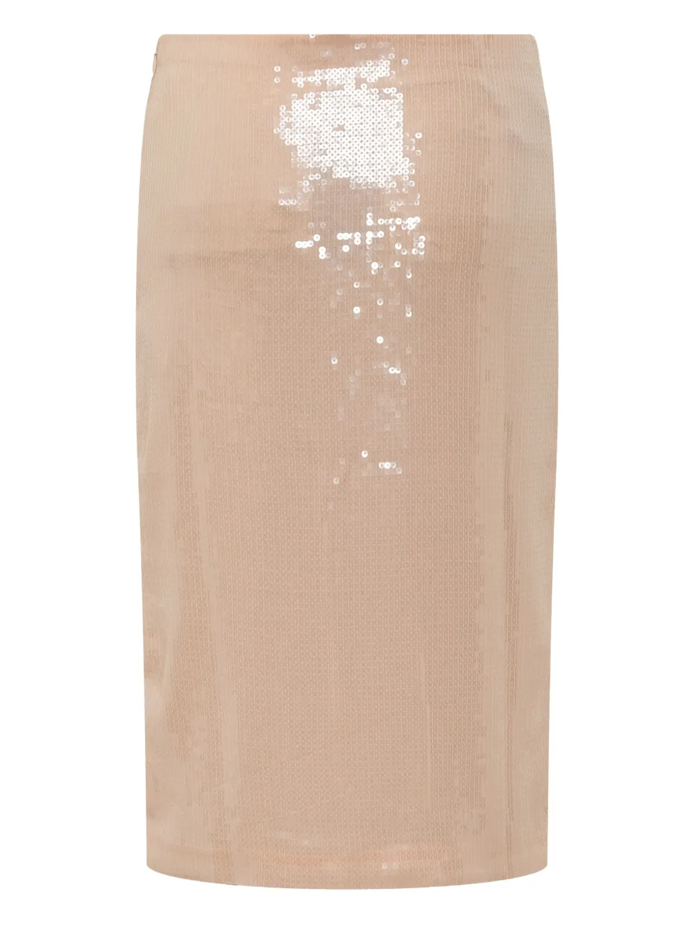 DES PHEMMES sequin-embellished skirt - Beige