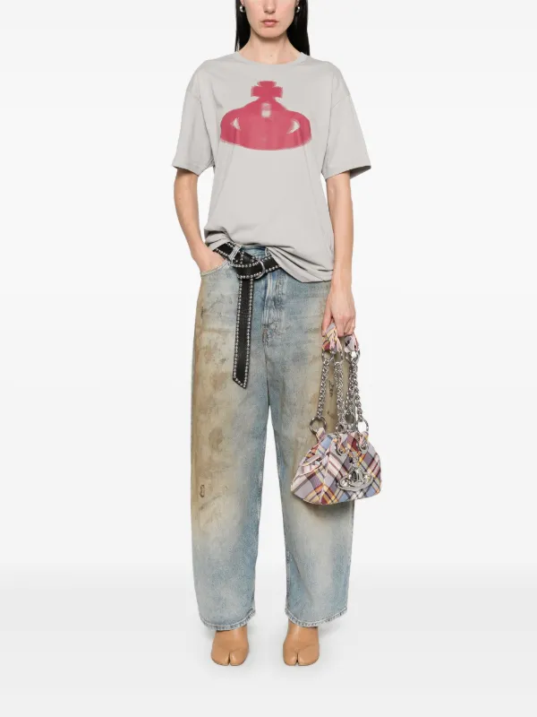 【送料&関税込】Vivienne Westwood halftone Orb T-shirt Vivienne Westwood Halftone Orb T Shirt White | Mainline