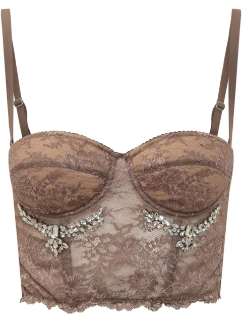 DES PHEMMES lace bustier top