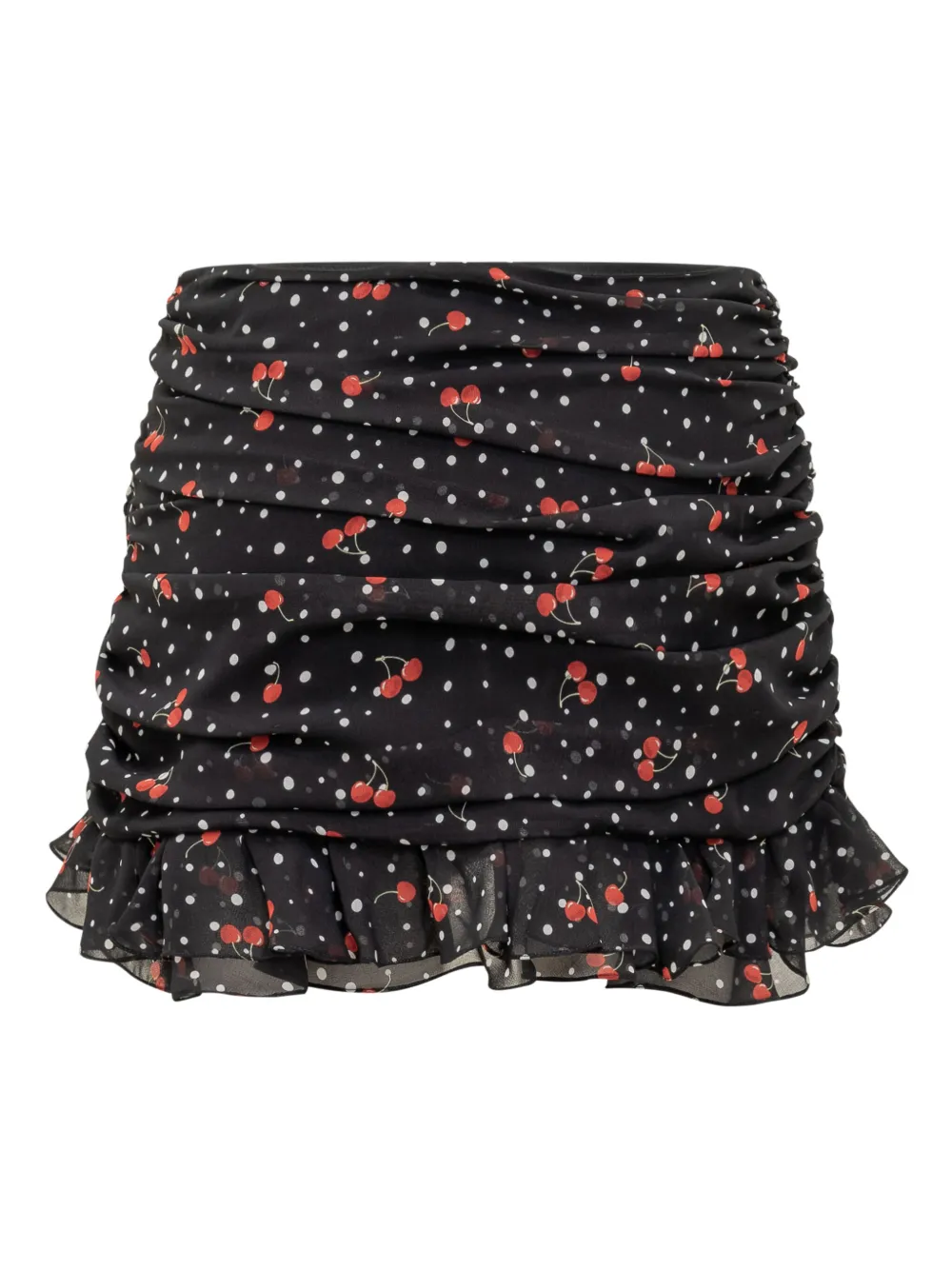 DES PHEMMES draped mini skirt - Zwart