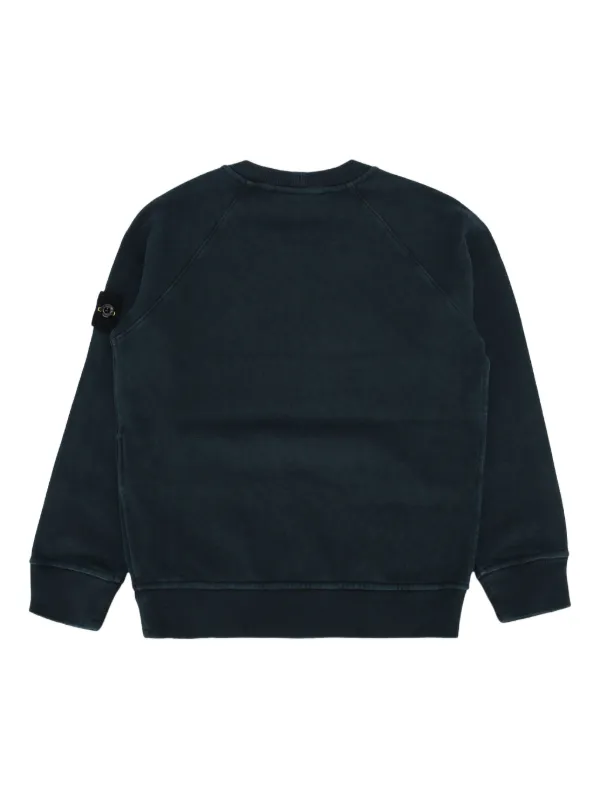 Stone Island Junior コンパスパッチ スウェットシャツ | ブルー 