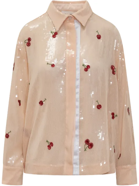 DES PHEMMES camisa con lentejuelas