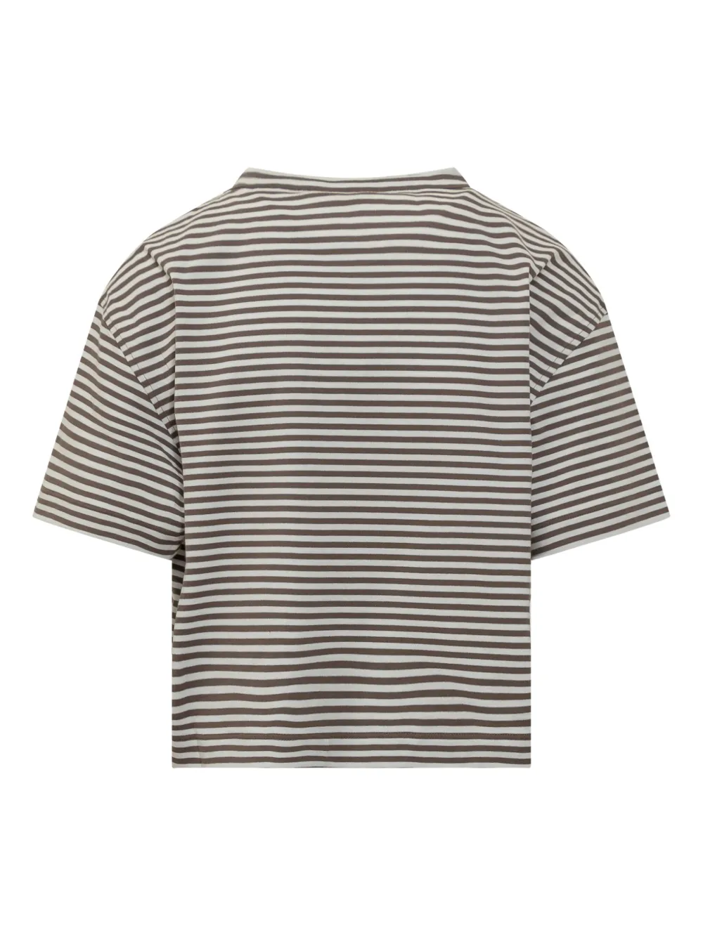 Brunello Cucinelli stripped t-shirt - Wit