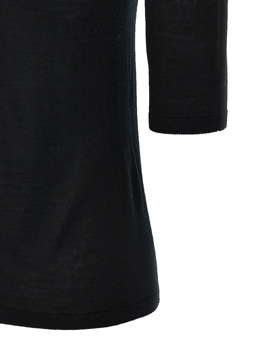 Max Mara Cecina top met col Zwart