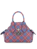 Vivienne Westwood Printed synthetic leather mini Yasmine handbag - Blue