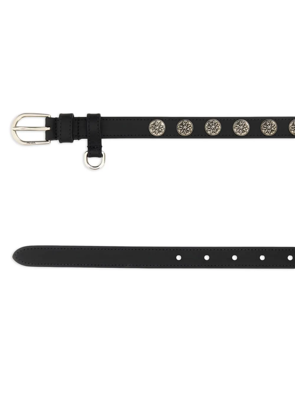 Prada leather belt - Zwart