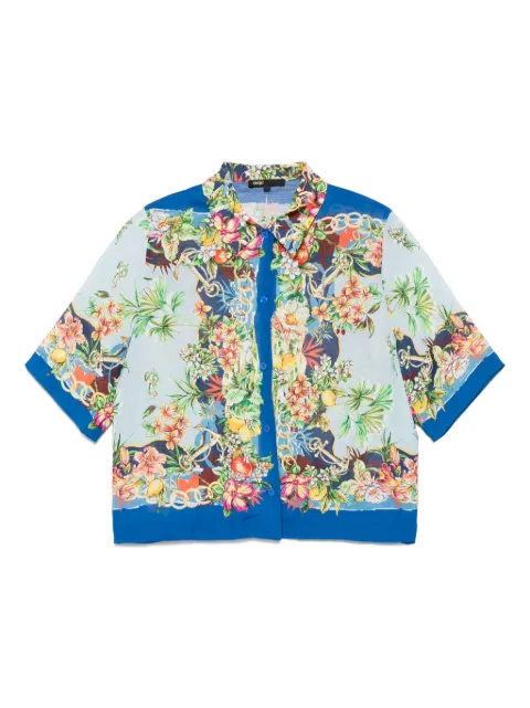 Maje camisa con estampado floral