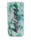 Malbon Golf marble-print can cooler - White