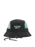 Malbon Golf x Futura Tag printed-panel bucket hat - Black