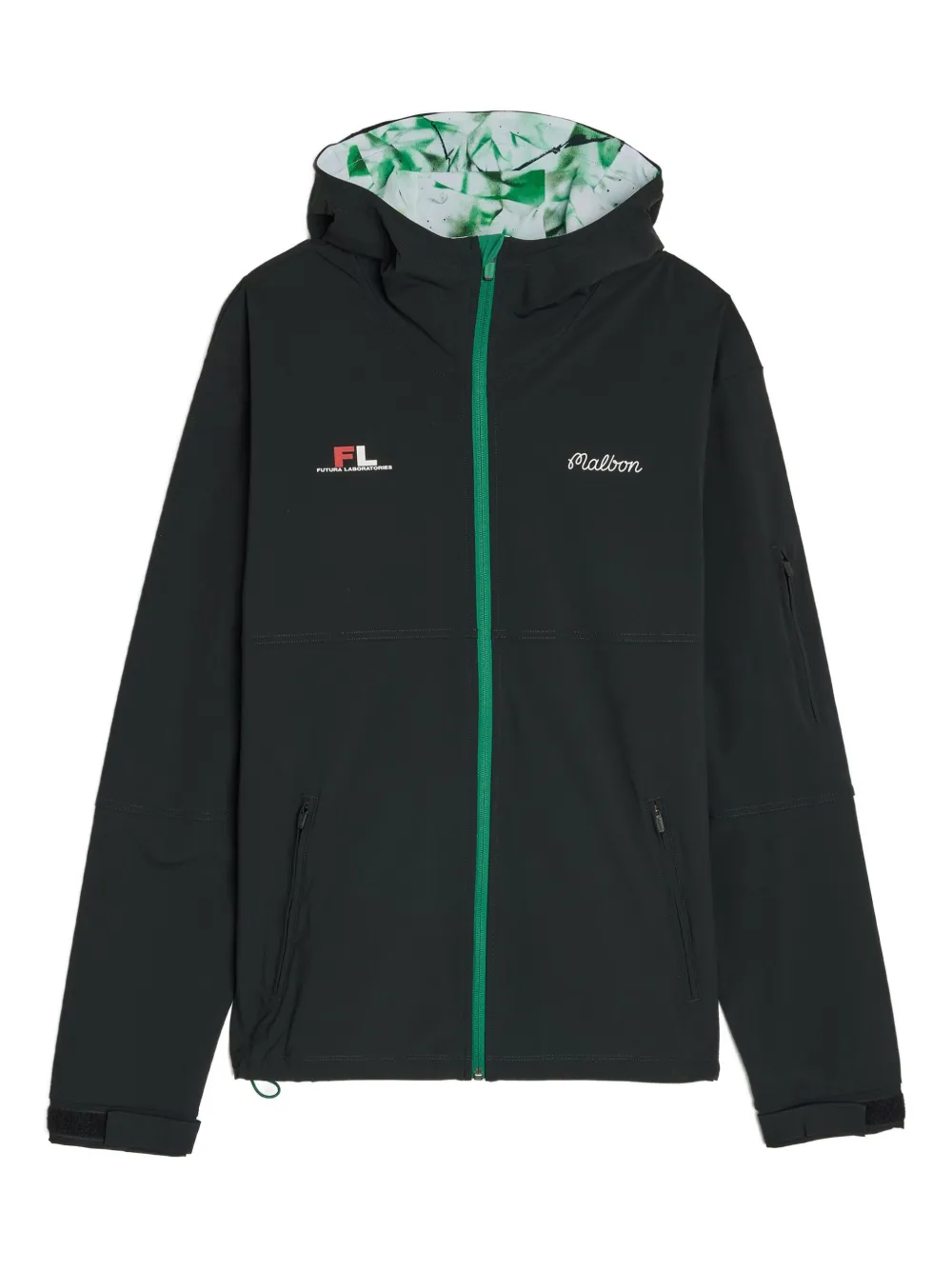 Malbon Golf X Futura Tag Hooded Zip Jacket