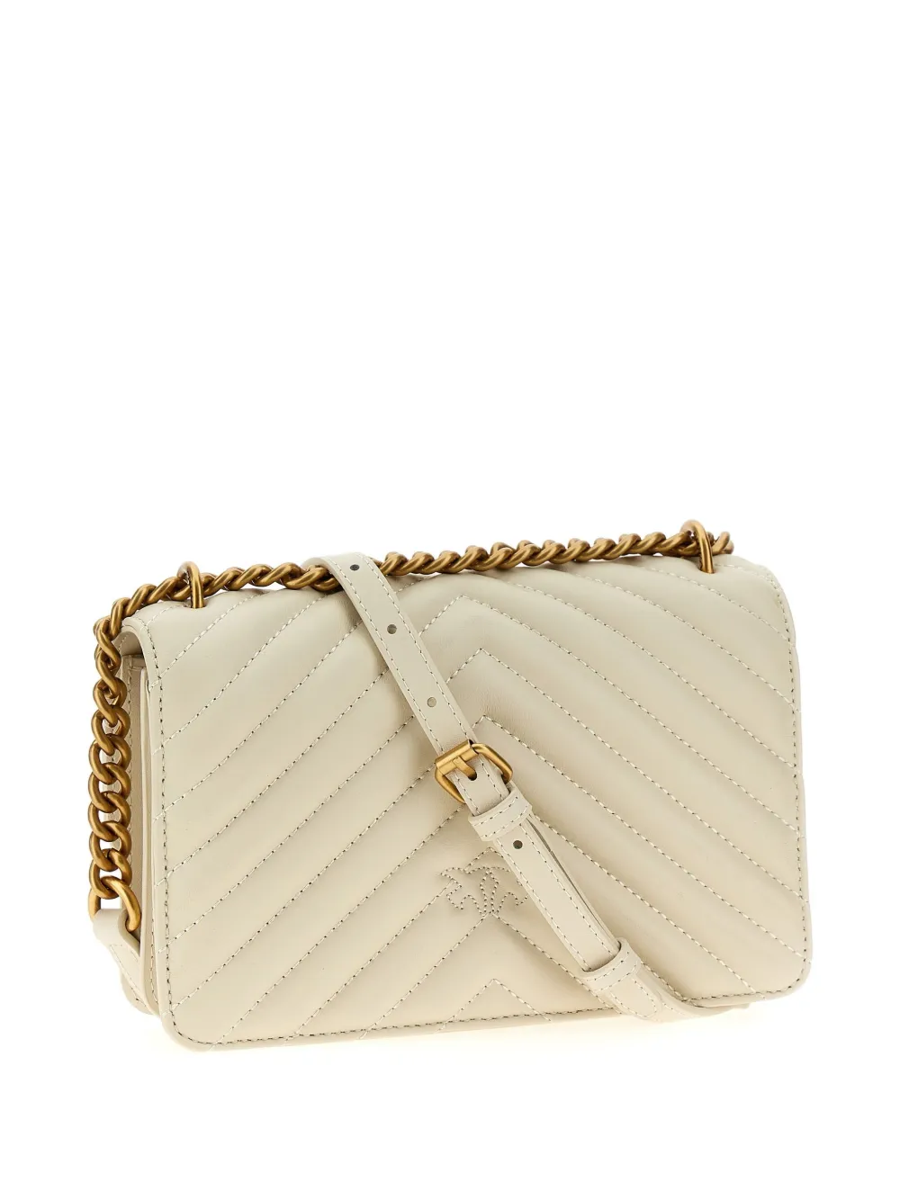 PINKO mini Love One cross body bag - Wit