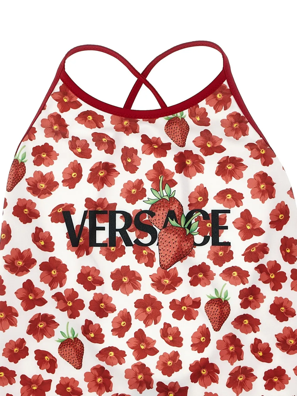 Versace Kids Strawberry Garden badpak Wit