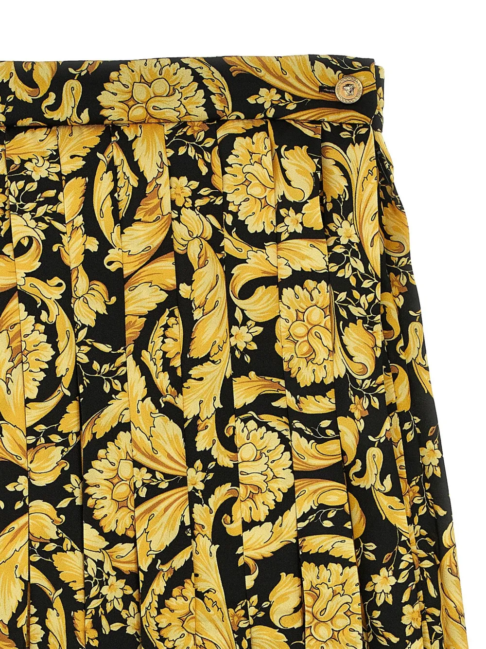 Versace Kids Rok met Barocco-print Geel