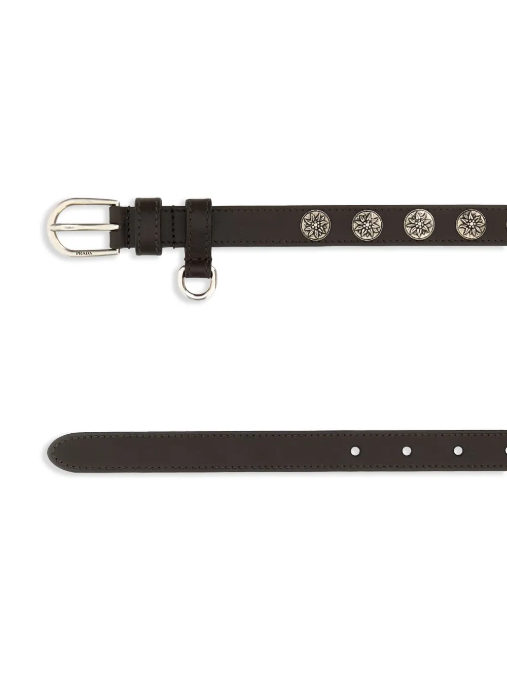 Prada leather belt - Bruin