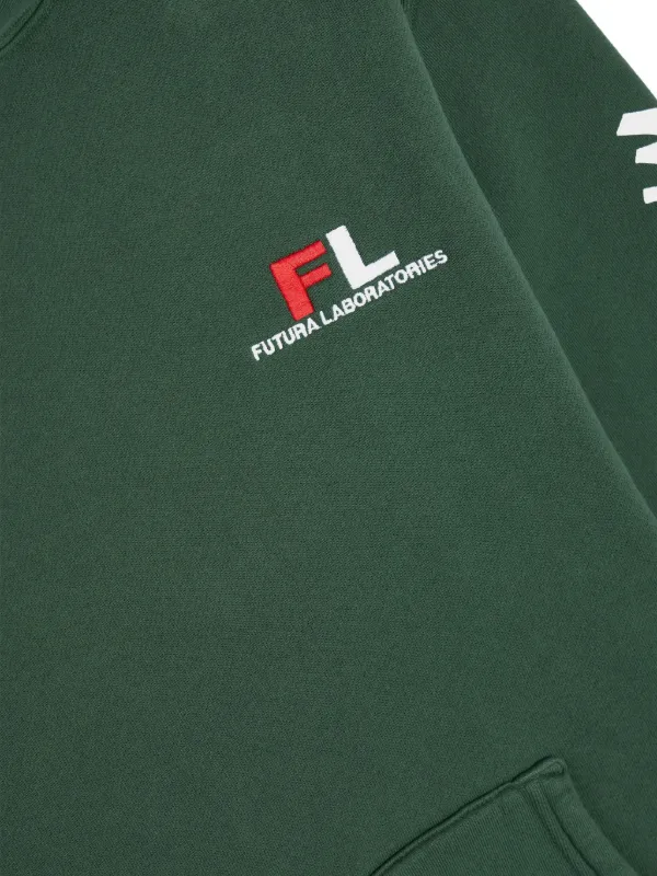 Malbon Golf x Futura Tag Graphic Print Hoodie | Green