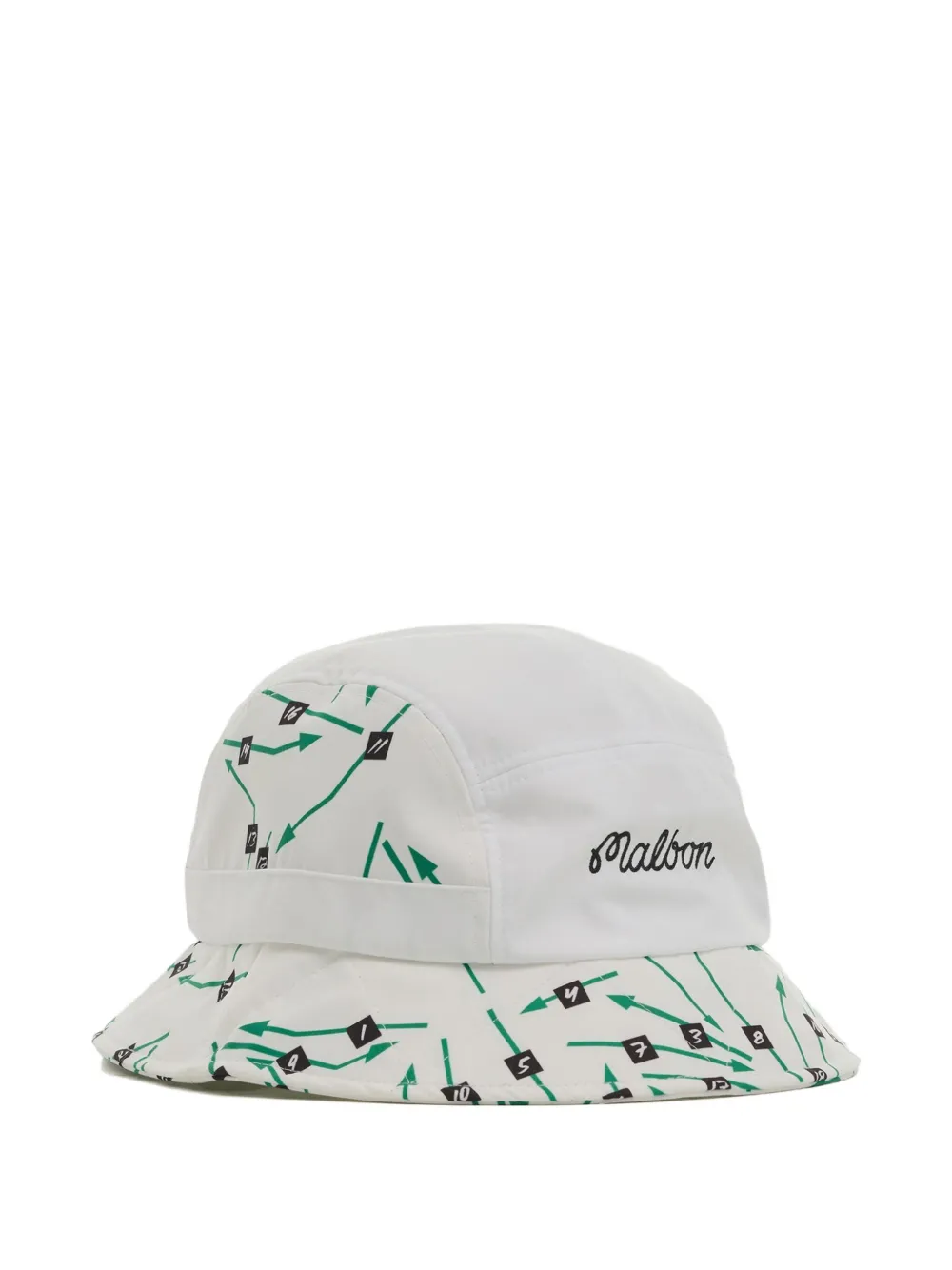 Malbon Golf Vissershoed met print - Wit