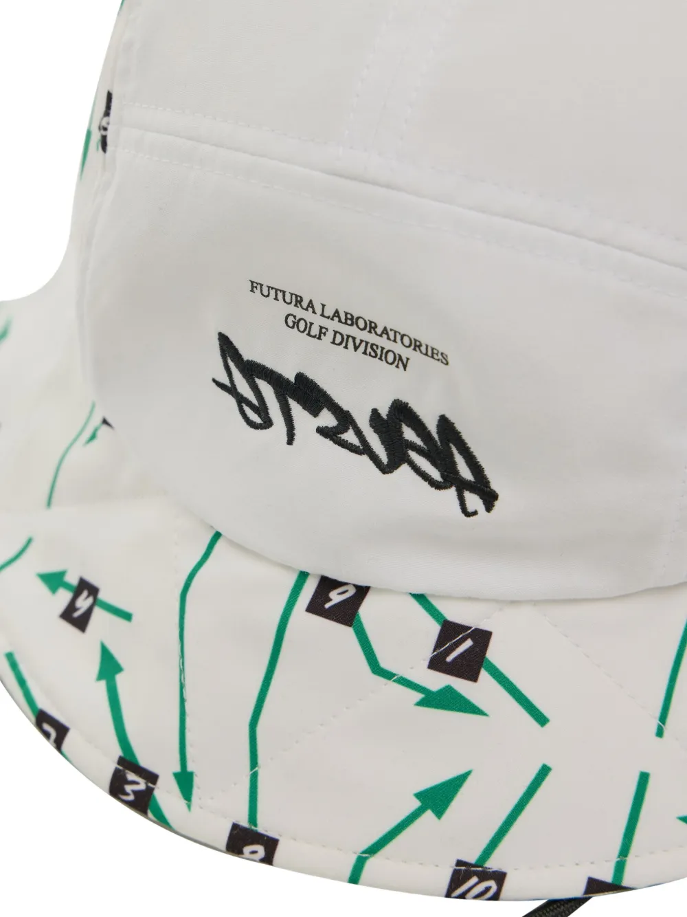Malbon Golf Vissershoed met print Wit