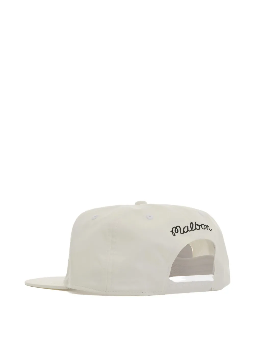 Malbon Golf Honkbalpet met geborduurd logo - Wit