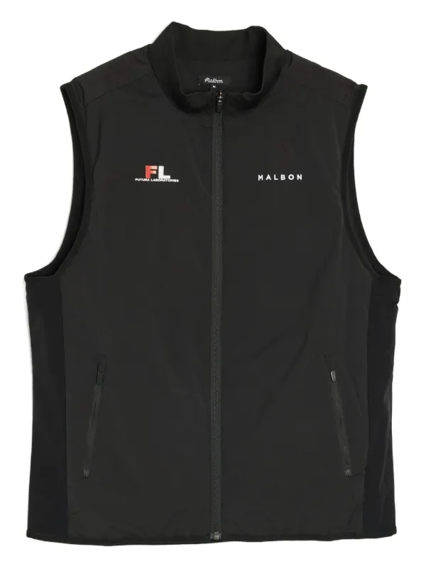 Malbon Golf x Futura ダウンベスト | ブラック | FARFETCH JP