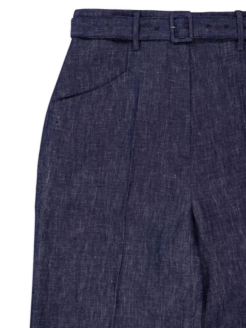 Gabriela Hearst belted denim pants - Blauw