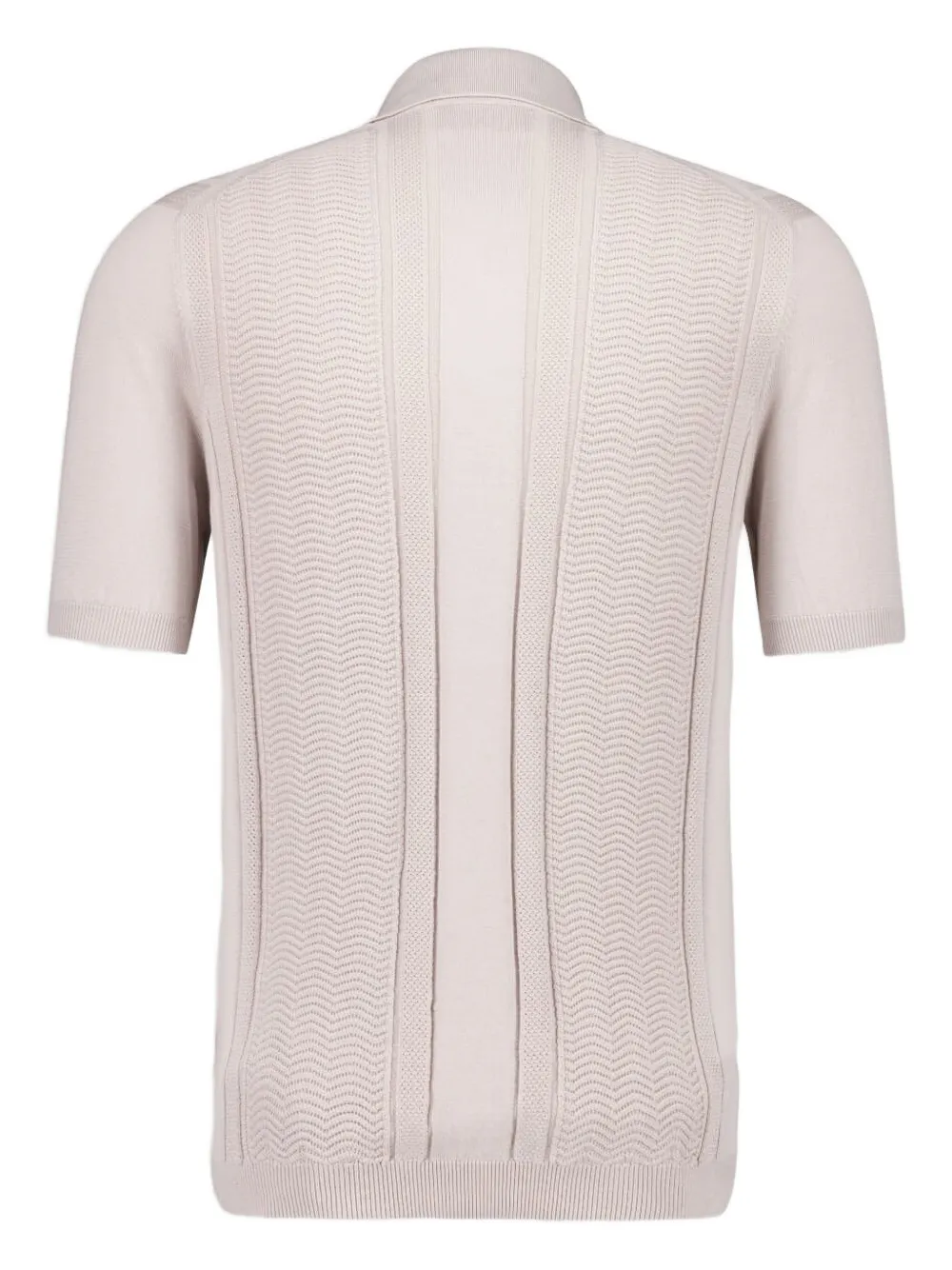 Brunello Cucinelli jacquard-knit polo shirt - Beige