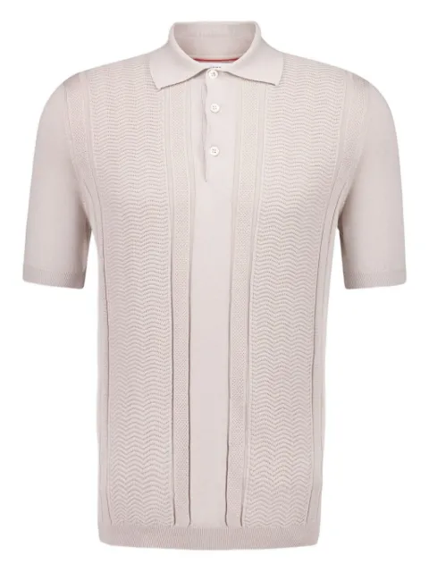 Brunello Cucinelli playera tipo polo en jacquard