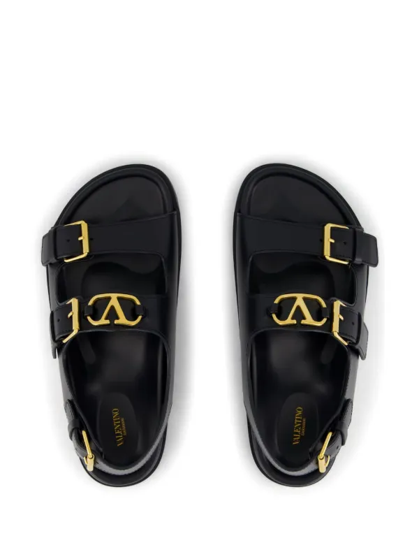 [VALENTINO GARAVANI] Vロゴ シグネチャー サンダル Valentino Garavani Vロゴ シグネチャー サンダル | ブラック