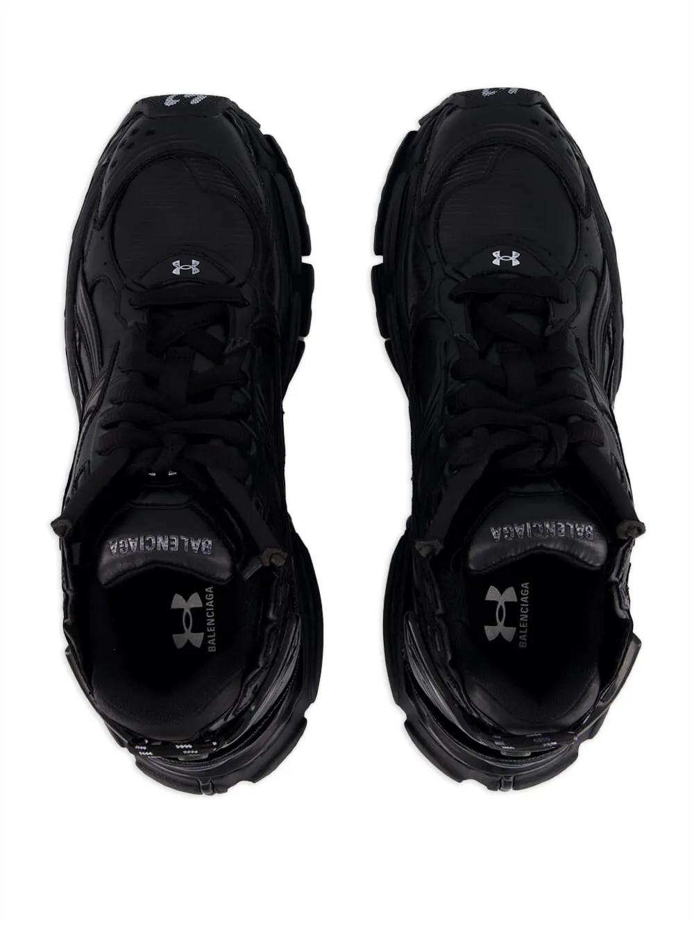 Balenciaga x Under Armour Runner sneakers met chunky zool Zwart